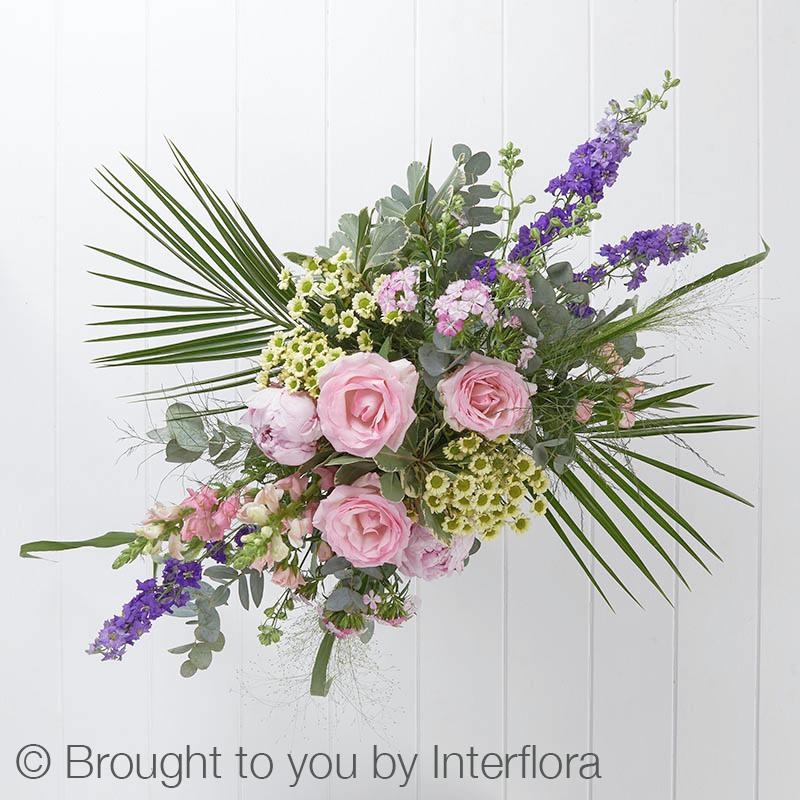 Lavish Larkspur and Peony Handtied – buy online or call 01923 229 726